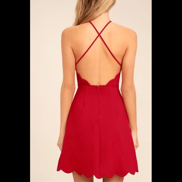 Red mini dress - Picture 4 of 4